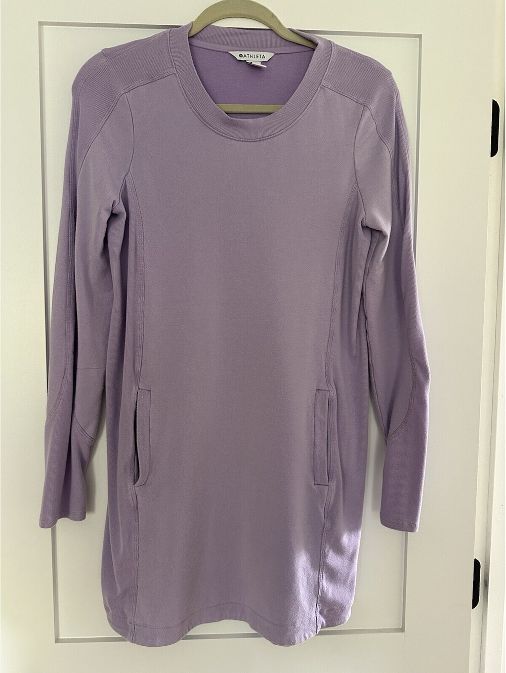 Athleta Women's Sweatshirt Dress Size M Medium Lilac